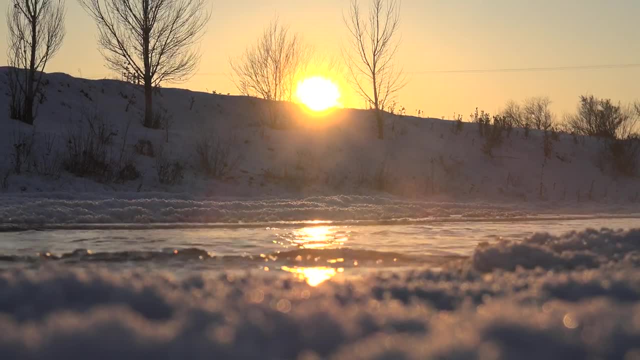 Download   Stock Footage Winter River Mist In Snow Landscape Live Wallpaper