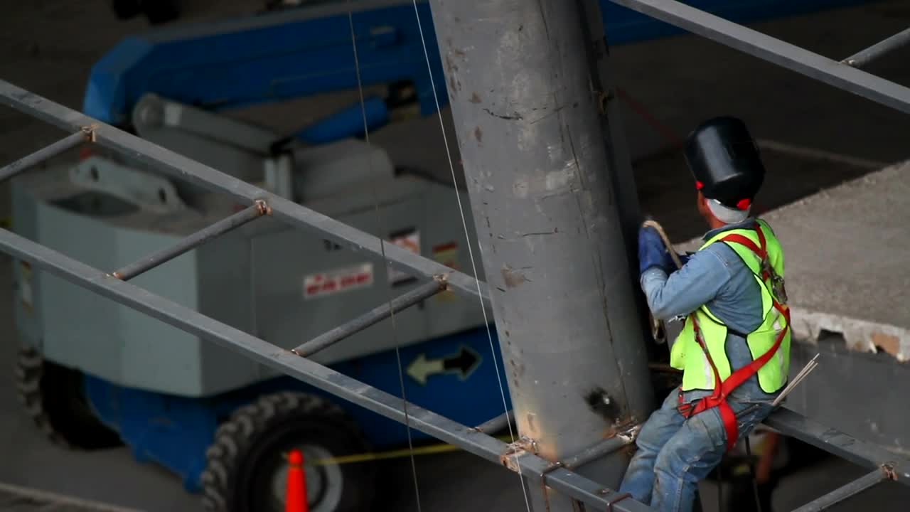 Download   Stock Footage Welder Working At A Construction Live Wallpaper