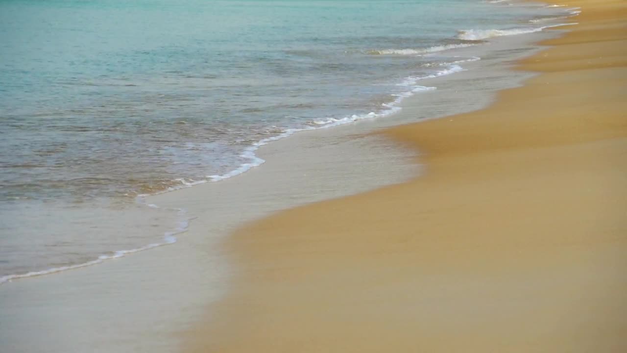 Download   Stock Footage Waves On Sandy Beach Live Wallpaper