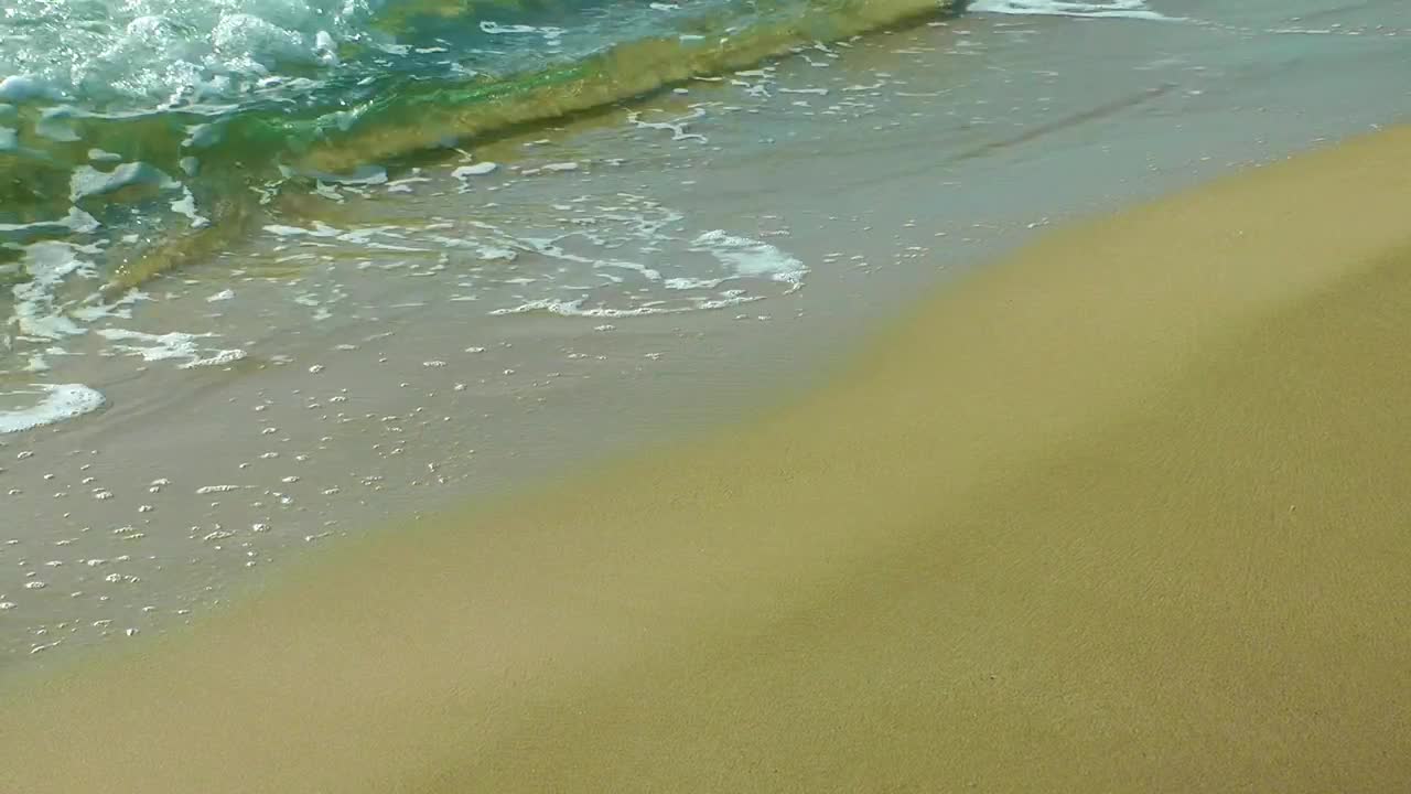 Download   Stock Footage Waves On A Beach Viewed In A Close Take Live Wallpaper