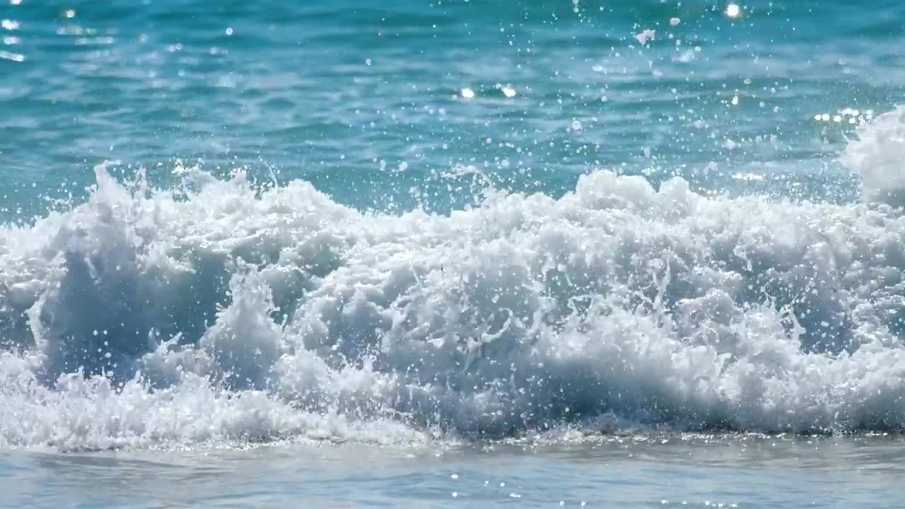 Download   Stock Footage Waves Crashing At The Beach Live Wallpaper