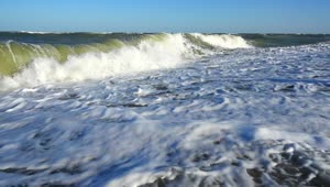 Download   Stock Footage Wave Of The Sea Breaking On The Shore Live Wallpaper