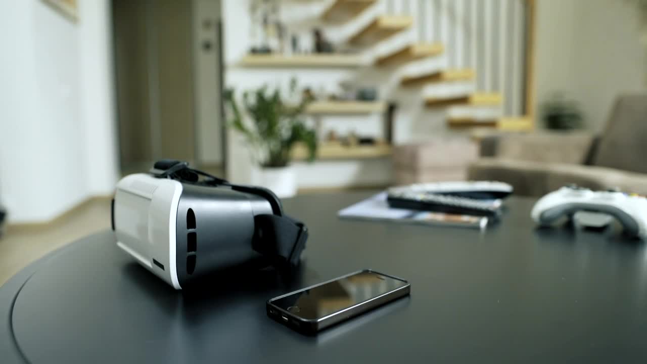 Download   Stock Footage Virtual Reality Glasses On The Table Live Wallpaper