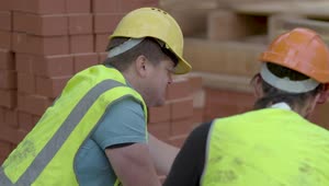 Download   Stock Footage Two Construction Workers Live Wallpaper