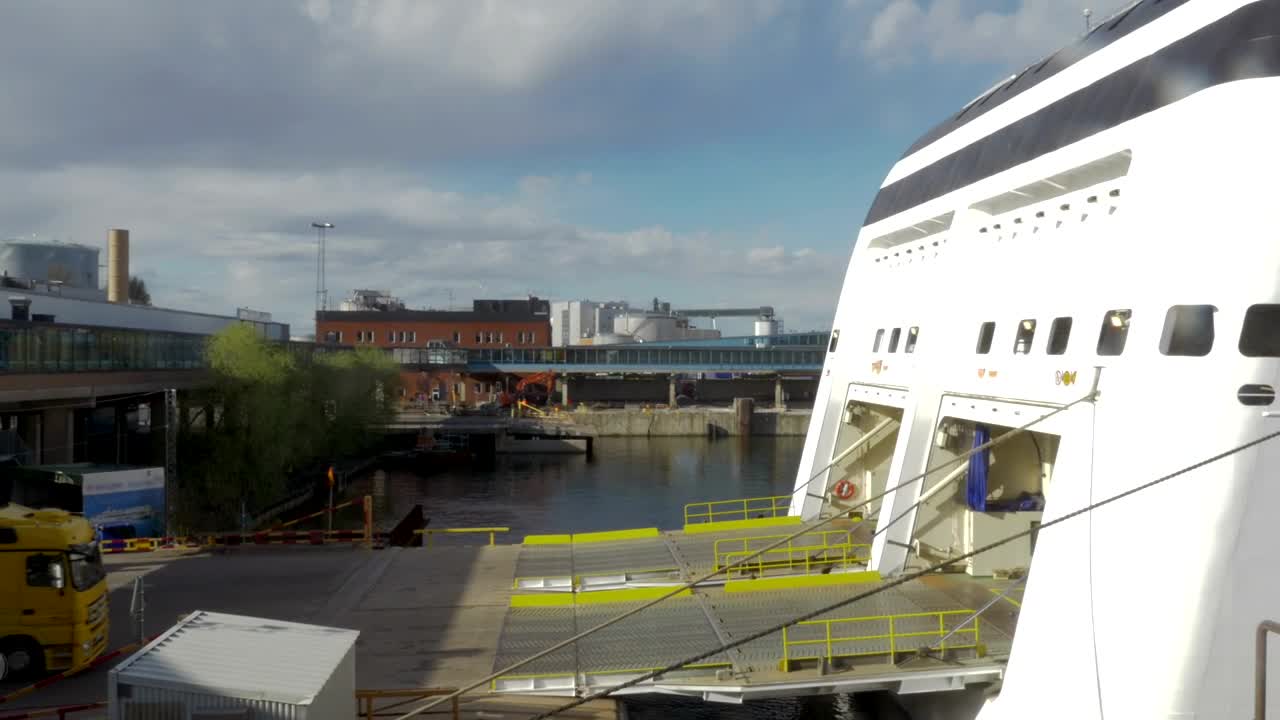 Download   Stock Footage Truck Driving Onto A Ferry Live Wallpaper