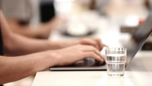 Download Stock Footage Working From A Coffee Shop On A Laptop Live Wallpaper Free