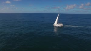 Download Stock Footage Yacht Followed By A Drone Live Wallpaper Free