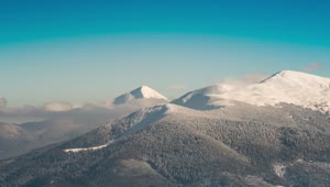 Download Stock Footage Zoom Out Of A Mountainous Area In Winter Live Wallpaper Free
