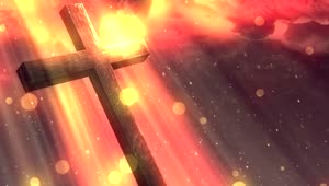 Download Stock Footage Wooden Cross And Heavenly Rays Live Wallpaper Free