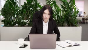 Download Stock Footage Woman Receiving Good News At The Office Live Wallpaper Free