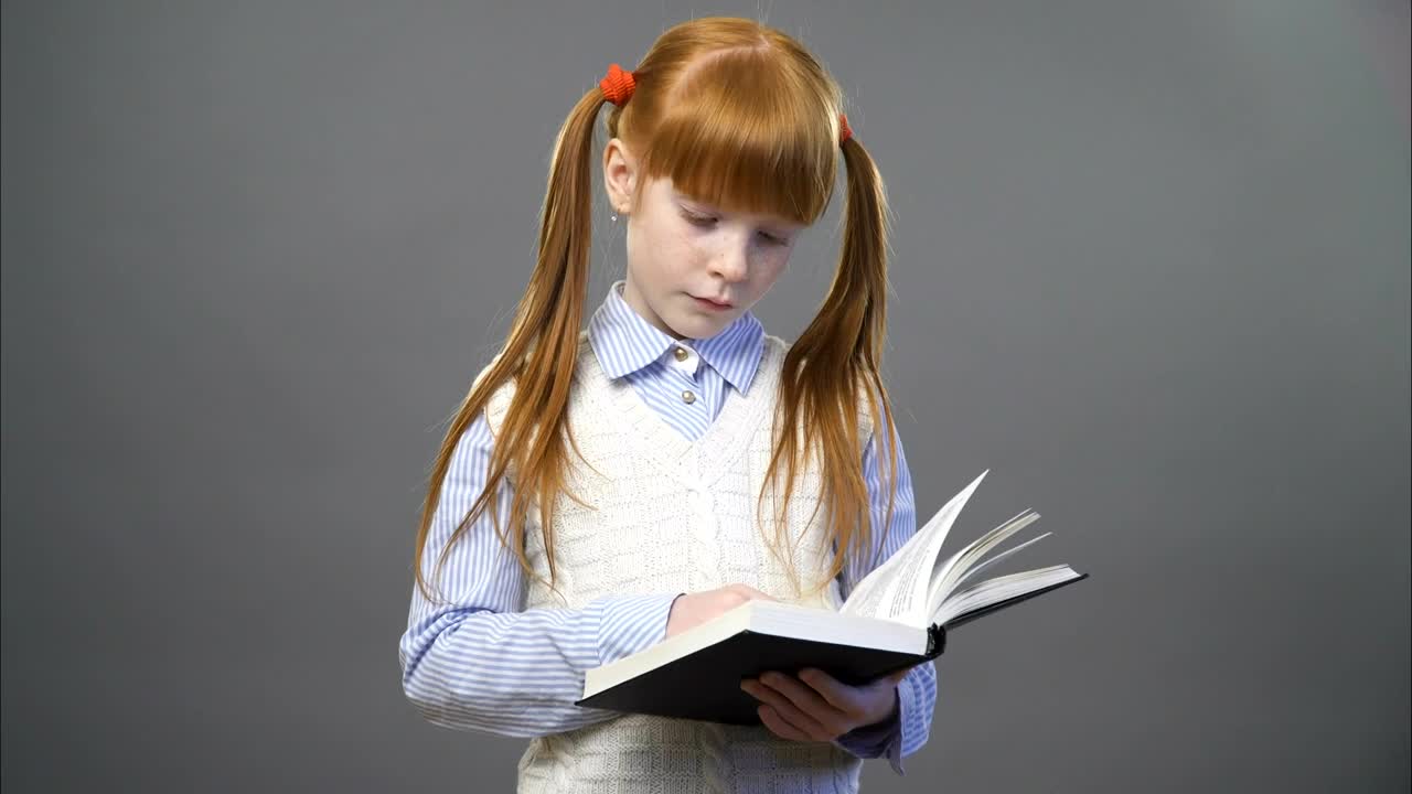 Download Stock Footage Young Girl With An Open Book Live Wallpaper Free