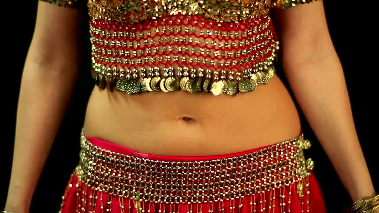 Download Stock Footage Woman Doing A Belly Dance In A Red Dress Live Wallpaper Free