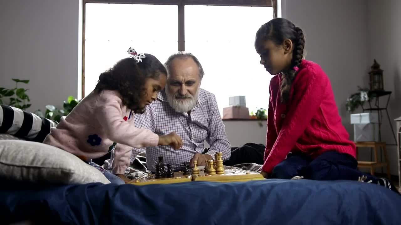 Download Stock Footage Young Girls Playing Chess Live Wallpaper Free