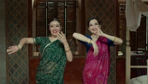 Download Stock Footage Women In A Hundu Dress Dancing Slowly Live Wallpaper Free