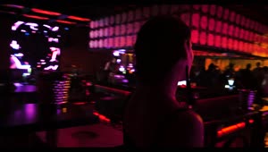 Download Stock Footage Woman Having Fun At A Nightclub Live Wallpaper Free
