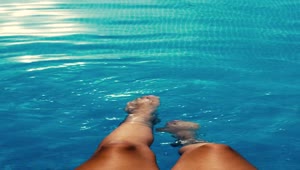 Download Stock Footage Womans Feet Splashing In The Pool Live Wallpaper Free