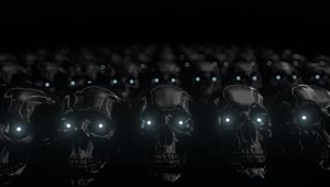 Download HD Halloween Endless Black Skull Stream Live Wallpaper & VJ Loop
