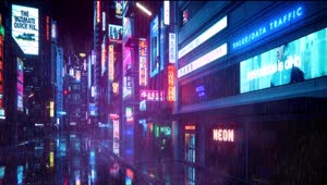 Neon Light City Pc Animated Wallpaper - DesktopHut