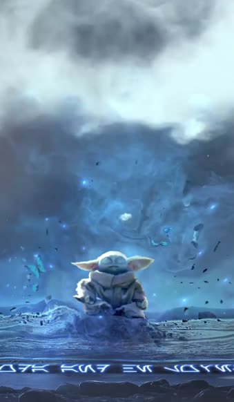 Download Live Phone The Mandalorian Baby Yoda Meditation Wallpaper To iPhone And Android