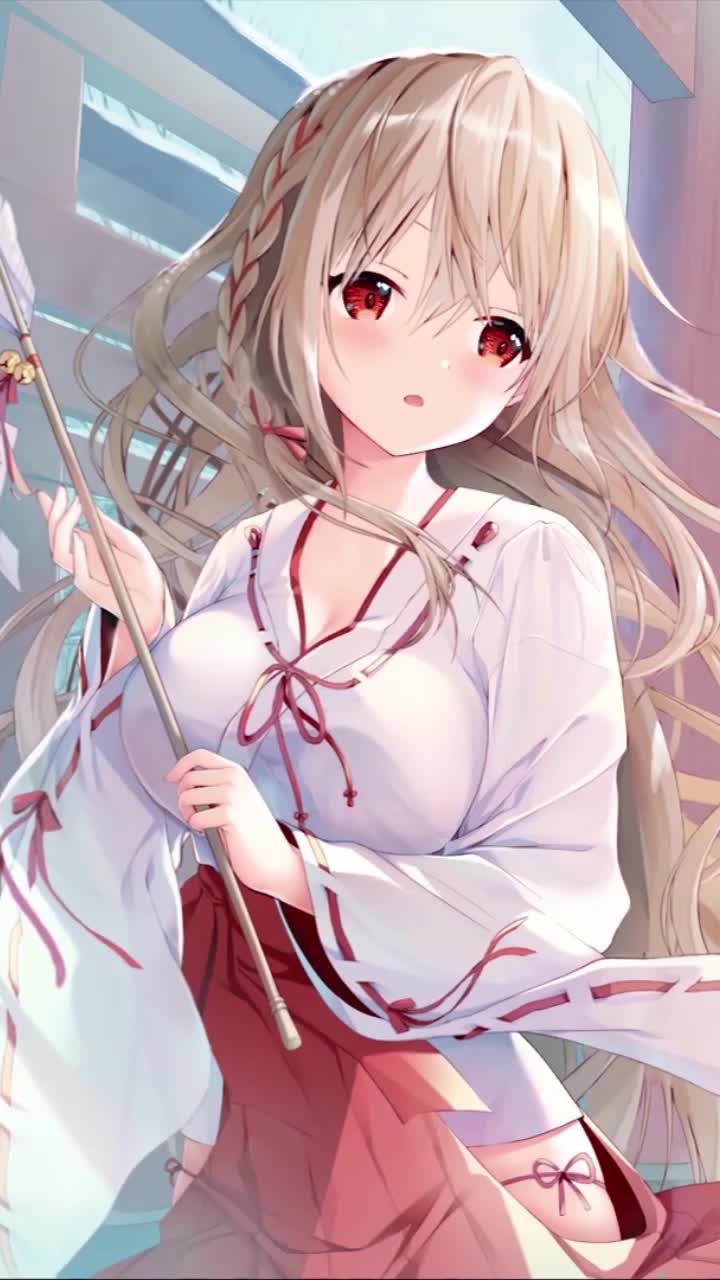 Download Live Phone Shrine Maiden Miko Wallpaper To iPhone And Android