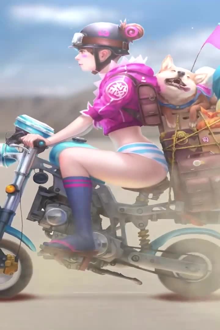 Download Live Scooter Girl Wallpaper For Iphone Or Android