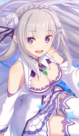 Download iPhone and Android Emilia Princess Connect Re Dive Live Phone Wallpaper
