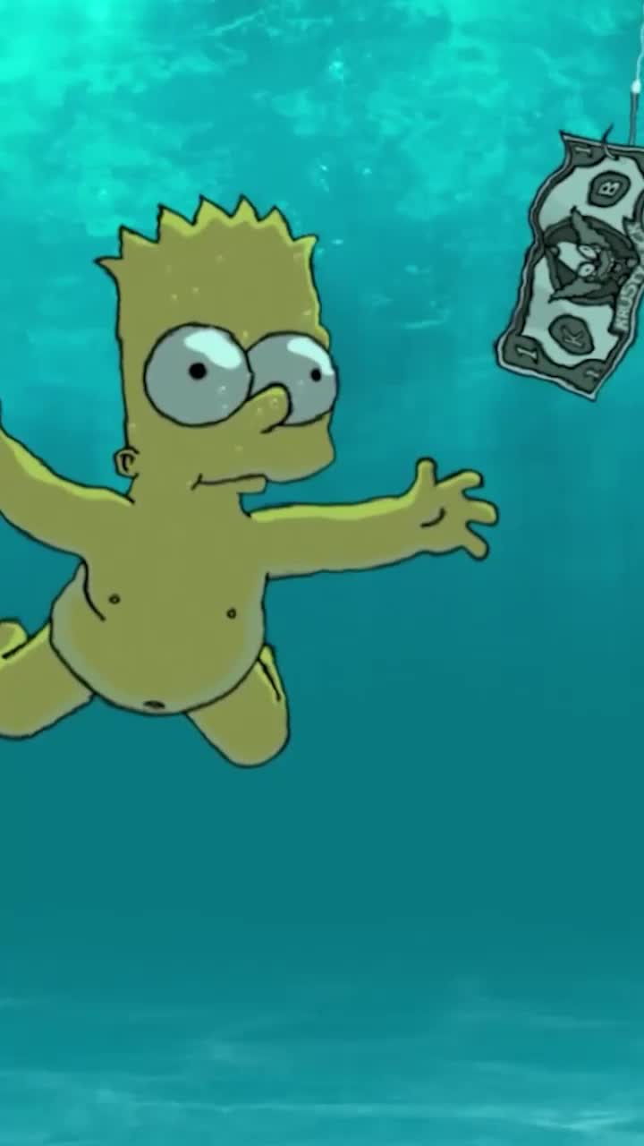 Download Live Phone Simpsons Bart Nirvana Wallpaper To iPhone And Android