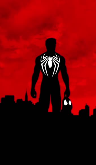 Download Live Phone Spider Man Silhouette Building Wallpaper To iPhone And Android