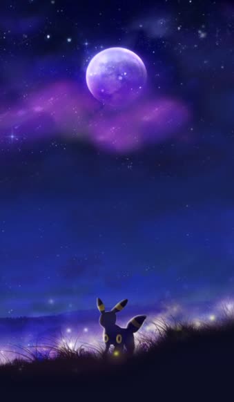 Download Live Phone Umbreon Night Sky Wallpaper To iPhone And Android