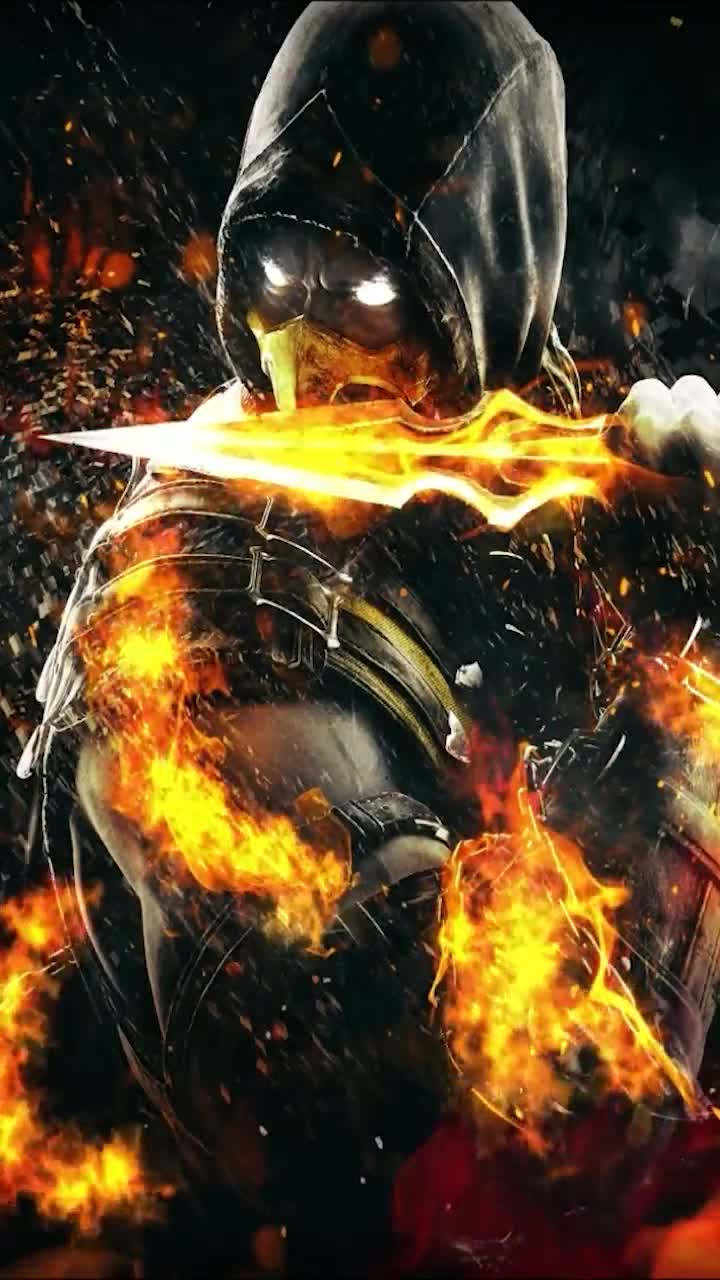 Download iPhone  Android Scorpion Mortal Kombat Phone Live Wallpaper