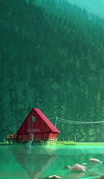 Download Live Phone Cute Cabin Wallpaper To iPhone And Android