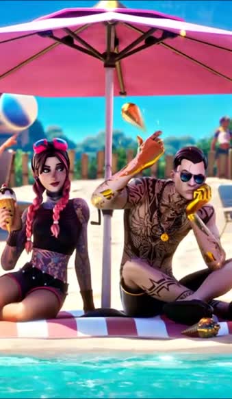 Download Android  iOS iphone Mobile Fortnite Summer 2021 Free Animated Wallpaper
