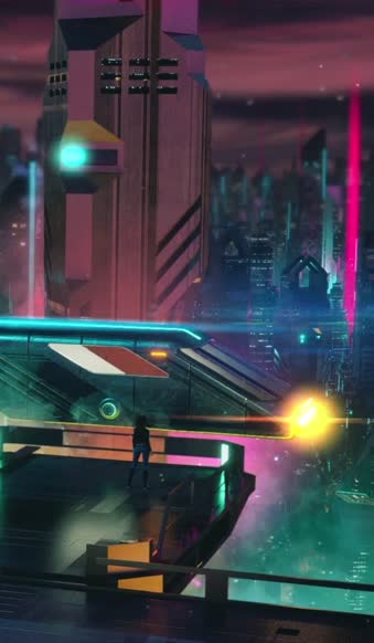 Download Futuristic Night City Cyberpunk 2077 Iphone Wallpaper