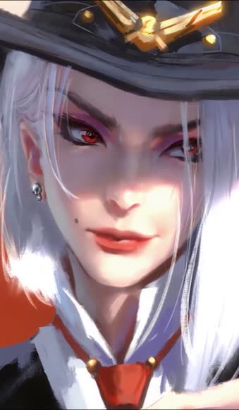 Download iPhone and Android Ashe Overwatch Cute Babe Phone Live Wallpaper
