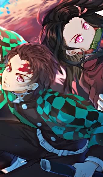 Demon Slayer Tanjiro & Nezuko Wallpaper - Anime Wallpaper Phone