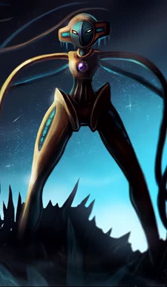 Download iPhone and Android Deoxys Pokemon Game Phone Live Wallpaper
