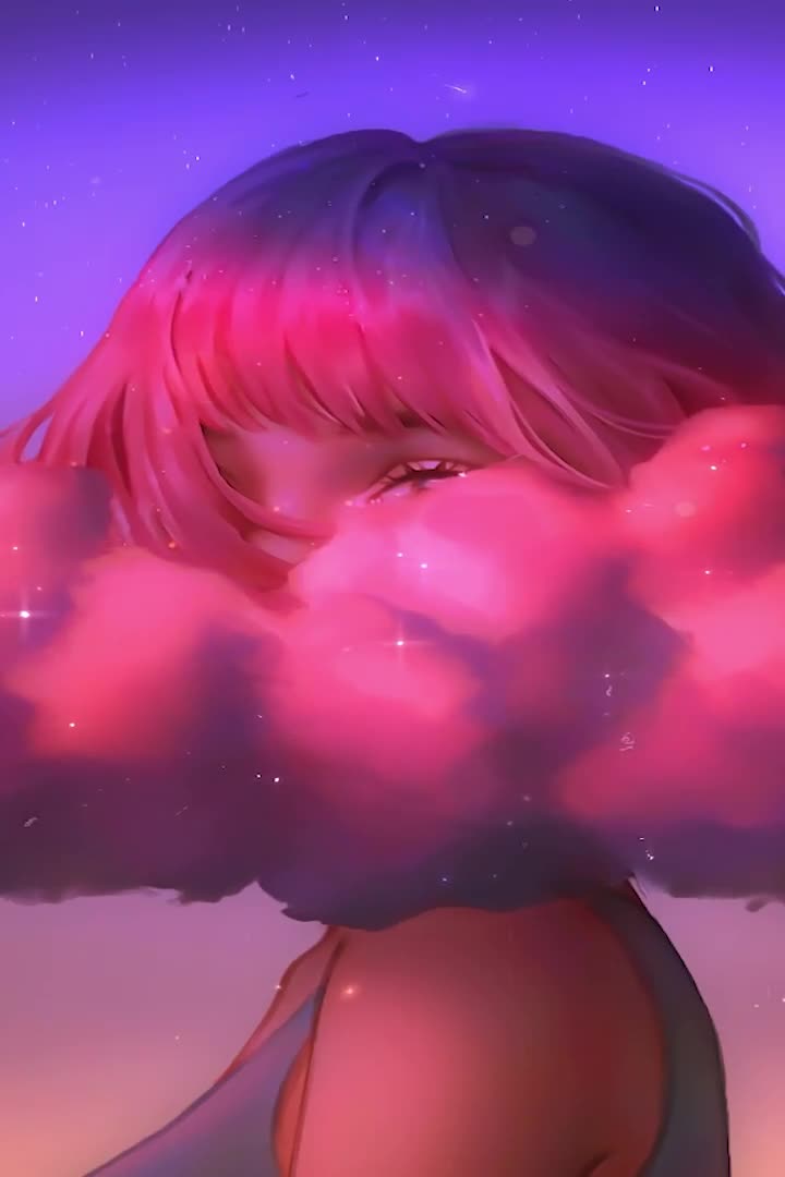 Download Fantasy Cloud Girl For iPhone Wallpaper