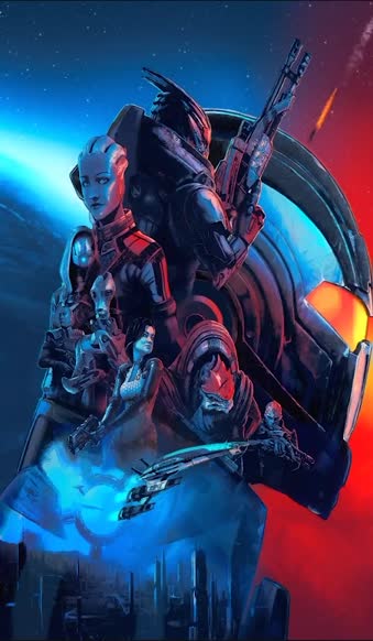Download iPhone  Android Mass Effect Legendary Edition Game Phone Live Wallpaper