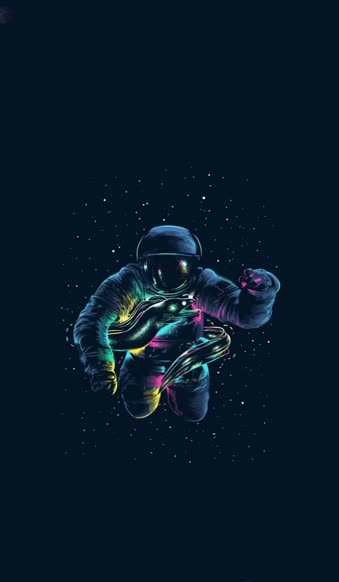 Abstract Astronaut Space Live Wallpaper To iPhone And Android Phones ...