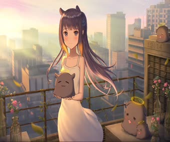 Download Sunrise Cute Anime Girl Live Wallpaper