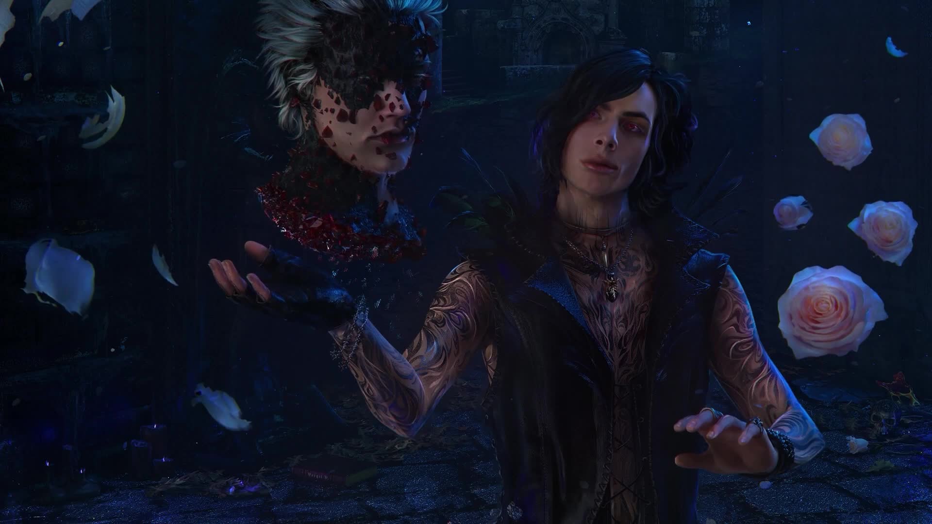 Download V - Devil May Cry 5 (Crimson Cloud)  Animated Wallpaper