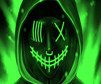 Download Neon Mask Cyberpunk Live Wallpaper