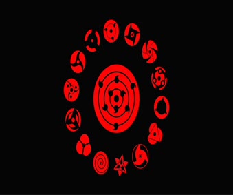 Obito Uchiha - Red Sharingan Background Wallpaper Download