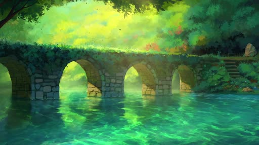 Download stone bridge in forest desktop