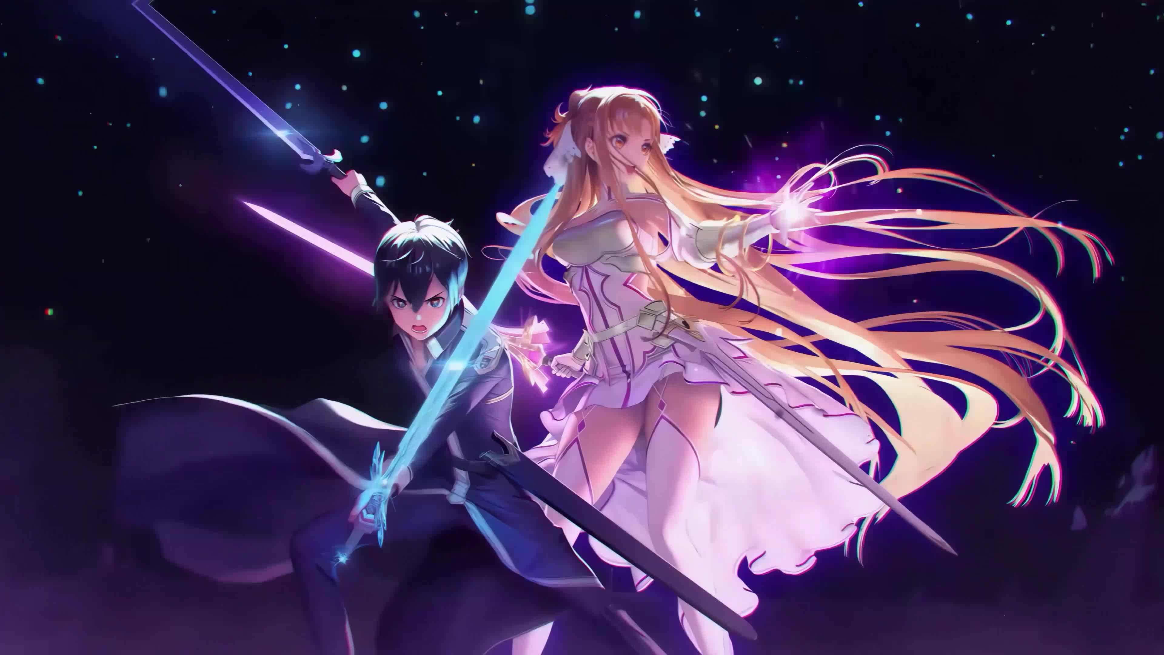 Sword Art Online - Asuna, Kirito, Raining, 3440X1440 Anime Rain HD wallpaper  | Pxfuel