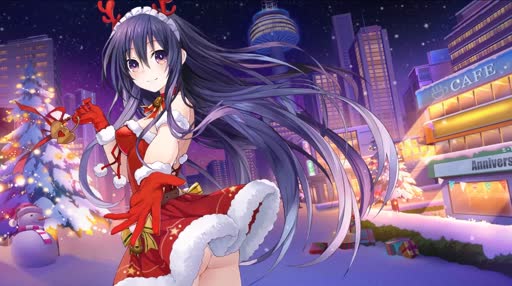 Download 【夜刀神十香 圣诞驯鹿】 Tohka Yatogami Christmas Reindeer [约会大作战 DATE A LIVE]  4K60FPS