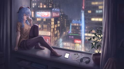 Chilling At Night Anime Wallpapers - Wallpaper Cave