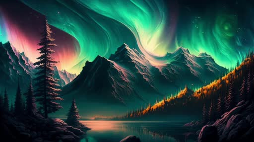 Northern lights (Aurora Borealis) as wallpaper background Stock  Illustration | Adobe Stock