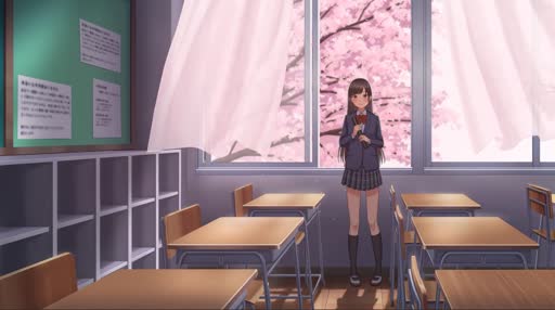Download School Girl Sakura Live Wallpaper