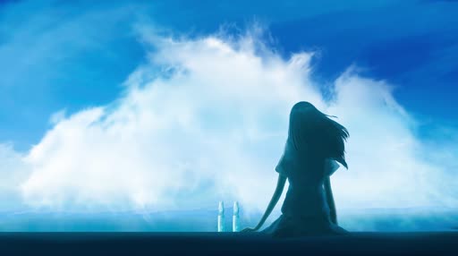 Download Anime Girl Clouds Live Wallpaper